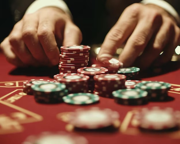 Live dealer studio setup with multi-camera feed and professional lighting